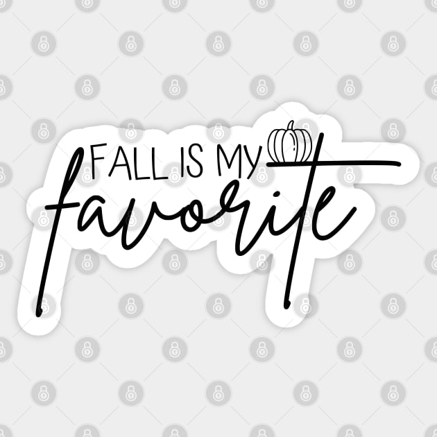 Fall is my favorite Sticker by Peach Lily Rainbow